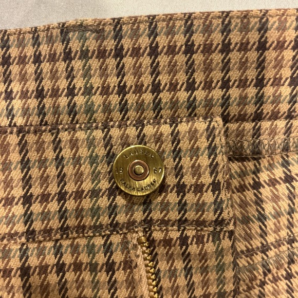 Vintage‎ Lauren Ralph Lauren Houndstooth Jeans 14 Straight Leg Old Money Classic - Picture 5 of 12